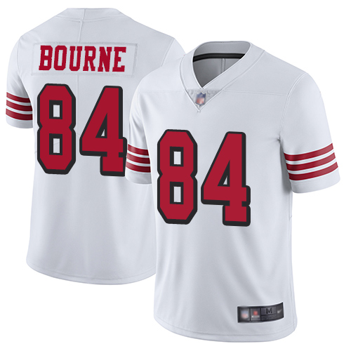 San Francisco 49ers Limited White Men Kendrick Bourne NFL Jersey #84 Rush Vapor Untouchable->san francisco 49ers->NFL Jersey